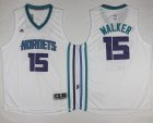 Revolution 30 Charlotte Hornets #15 Kemba Walker White Stitched NBA Jersey