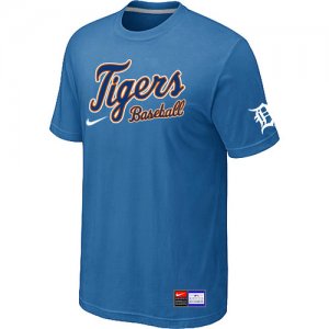 Detroit Tigers light Blue Nike Short Sleeve Practice T-Shirt