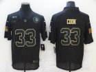 Nike Vikings #33 Dalvin Cook Black 2020 Salute To Service Limited Jersey