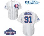 Youth Majestic Chicago Cubs #31 Fergie Jenkins Authentic White Home 2016 World Series Champions Cool Base MLB Jersey