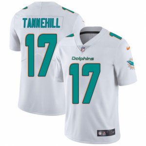 Mens Nike Miami Dolphins #17 Ryan Tannehill Vapor Untouchable Limited White NFL Jersey