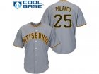 Youth Pittsburgh Pirates #25 Gregory Polanco Grey Cool Base Stitched MLB Jersey