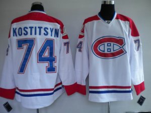 nhl montreal canadiens #74 kostitsyn white ch