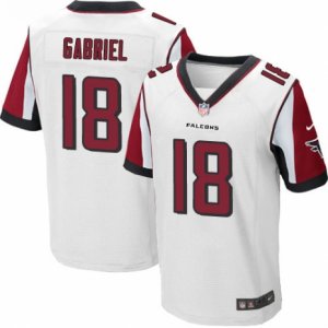 Mens Nike Atlanta Falcons #18 Taylor Gabriel Elite White NFL Jersey