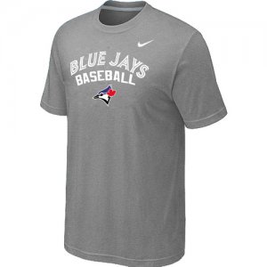 Nike MLB Toronto Blue Jay 2014 Home Practice T-Shirt - Light Grey