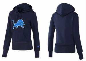 Women Detroit Lions Logo Pullover Hoodie-035