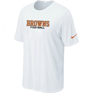 Nike Cleveland Browns Sideline Legend Authentic Font T-Shirt White