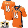 Nike Denver Broncos #16 Bennie Fowler Orange Team Color Super Bowl 50 Men Stitched NFL New Elite Jersey