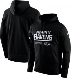 Men\'s Baltimore Ravens Nike Black Circuit Property Of Performance Pullover Hoodie