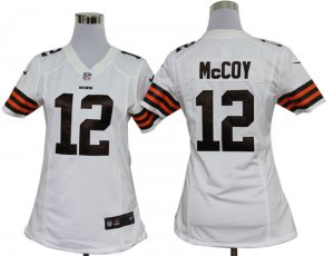 Nike women NFL Cleveland Browns #12 Colt McCoy white Jerseys