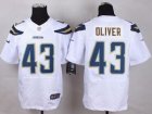 Nike San Diego Chrgers #43 Branden Oliver White Men Stitched Jerseys(Elite)