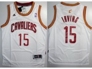 NBA Cleveland Cavaliers #15 Kyrie Irving White(Revolution 30 Swingman)