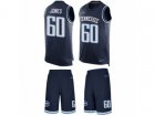 Nike Tennessee Titans #60 Ben Jones Limited Navy Blue Tank Top Suit NFL Jersey