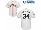 Houston Astros #34 Nolan Ryan Replica White Home 2017 World Series Bound Cool Base MLB Jersey