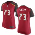 Womens Nike Tampa Bay Buccaneers #73 J. R. Sweezy Limited Red Team Color NFL Jersey