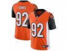 Nike Cincinnati Bengals #92 Pat Sims Vapor Untouchable Limited Orange Alternate NFL Jersey