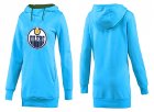 NHL Women Edmonton Oilers Logo Pullover Hoodie 2