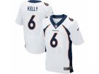 Mens Nike Denver Broncos #6 Chad Kelly Elite White NFL Jersey