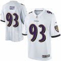 Mens Nike Baltimore Ravens #93 Lawrence Guy Limited White NFL Jersey