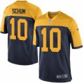 Mens Nike Green Bay Packers #10 Jacob Schum Game Navy Blue Alternate NFL Jersey