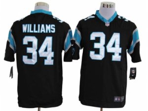 Nike NFL Carolina Panthers #34 DeAngelo Williams black Game Jerseys