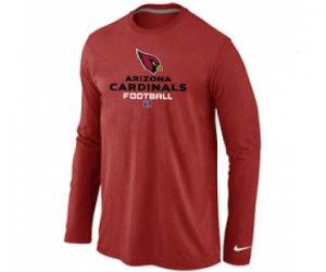 Nike Arizona Cardinals Authentic Logo Long Sleeve T-Shirt RED