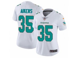 Women Nike Miami Dolphins #35 Walt Aikens Vapor Untouchable Limited White NFL Jersey