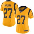 Women's Nike Los Angeles Rams #27 Tre Mason Limited Gold Rush NFL Jersey