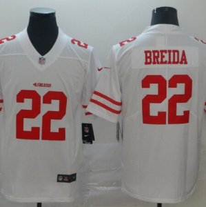 Nike 49ers #22 Matt Breida White Vapor Untouchable Limited Jesey