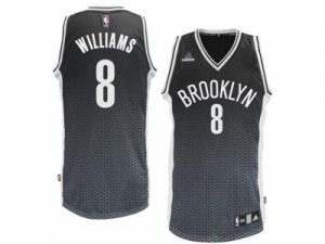 nba brooklyn nets #8 williams black-grey[drift fashion]
