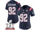 Womens Nike New England Patriots #92 Geneo Grissom Limited Navy Blue Rush Super Bowl LI 51 NFL Jersey