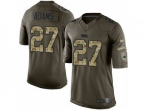 Men\'s Nike Carolina Panthers #27 Mike Adams Limited Green Salute to Service NFL Jersey