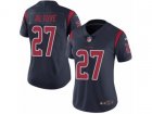 Women Nike Houston Texans #27 Jose Altuve Limited Navy Blue Rush NFL Jersey