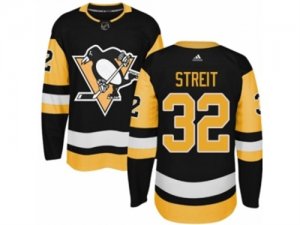 Mens Adidas Pittsburgh Penguins #32 Mark Streit Authentic Black Home NHL Jersey