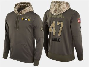 Nike Bruins 47 Torey Krug Olive Salute To Service Pullover Hoodie