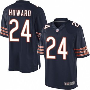 Men\'s Nike Chicago Bears #24 Jordan Howard Limited Navy Blue Team Color NFL Jersey