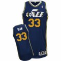 Mens Adidas Utah Jazz #33 Boris Diaw Authentic Navy Blue Road NBA Jersey