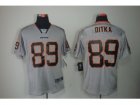 Nike NFL Chicago Bears #89 Mike Ditka Grey Jerseys(Lights Out Elite)