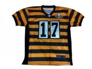 Nike NFL Pittsburgh Steelers #17 Throw Yellow Black 80Th Jerseys