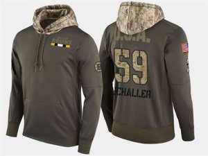 Nike Bruins 59 Tim Schaller Olive Salute To Service Pullover Hoodie