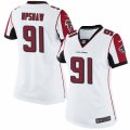 Womens Nike Atlanta Falcons #91 Courtney Upshaw Limited White NFL Jersey