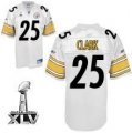 Pittsburgh Steelers #25 Ryan Clark Black 2011 Super Bowl XLV whi