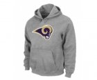 St.Louis Rams Logo Pullover Hoodie Grey