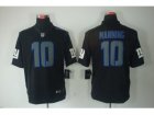 Nike NFL New York Giants #10 Eli Manning Black Jerseys(Impact Limited)