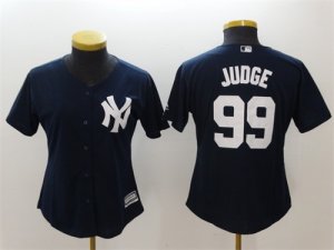 New york Yankees #99 Aaron Judge Navy Women Cool Base Jersey