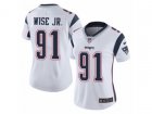 Women Nike New England Patriots #91 Deatrich Wise Jr Vapor Untouchable Limited White NFL Jersey