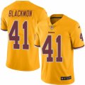 Mens Nike Washington Redskins #41 Will Blackmon Limited Gold Rush NFL Jersey