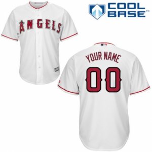 Womens Majestic Los Angeles Angels of Anaheim Customized Replica White Home Cool Base MLB Jersey