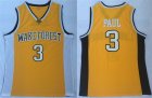 Wake Forest Demon Deacons #3 Chris Paul Yellow College Basketball Jersey