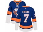 Women Adidas New York Islanders #7 Jordan Eberle Royal Blue Home Authentic Stitched NHL Jersey